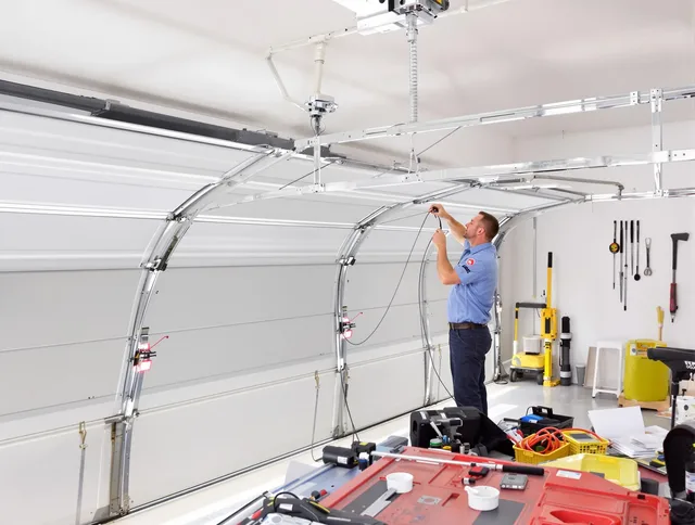 Garage door cable repair service by Redlands Garage Door Repair in Redlands