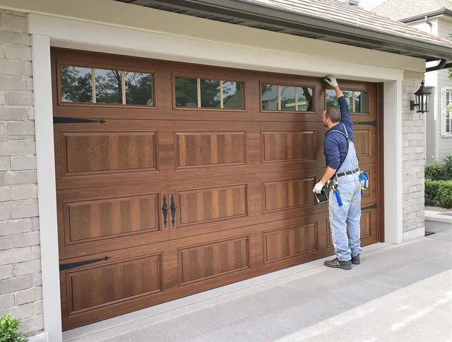 Custom garage door showcase by Redlands Garage Door Repair in Redlands