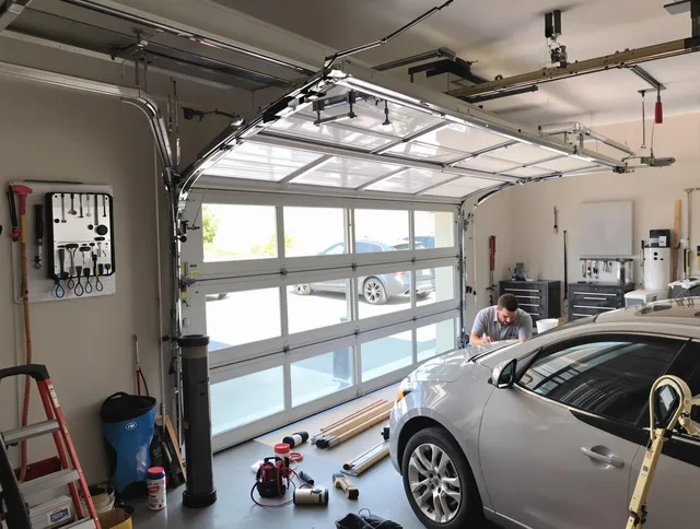Garage door noise reduction service by Redlands Garage Door Repair in Redlands
