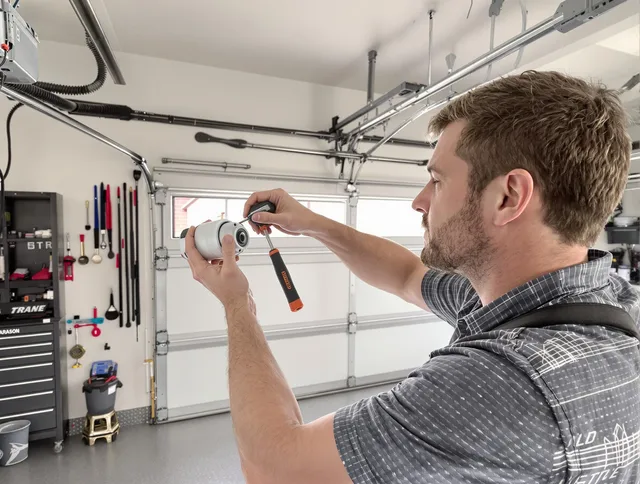 Garage door opener repair service by Redlands Garage Door Repair in Redlands