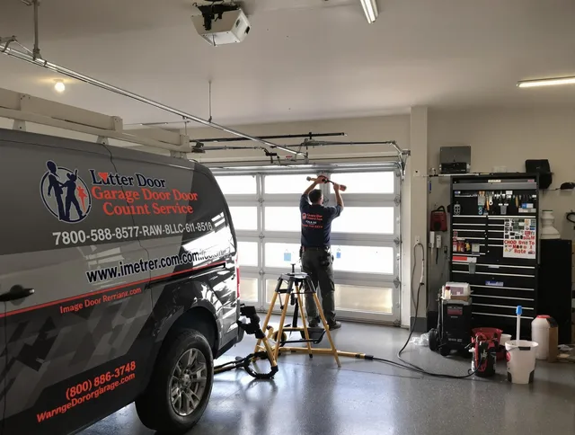 Redlands Garage Door Repair team performing same-day garage door repair in Redlands