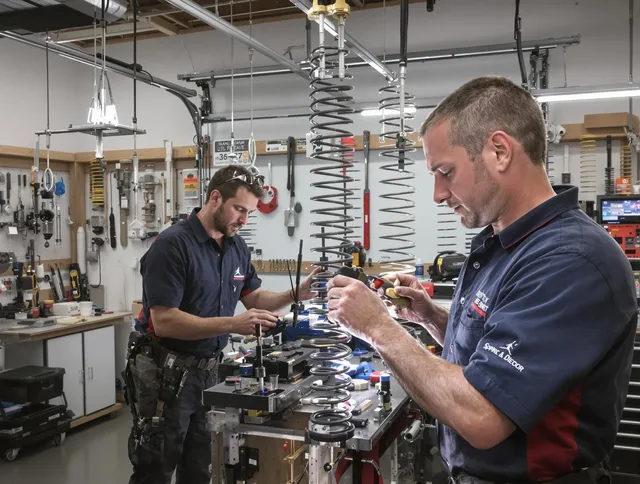 Garage door spring repair service by Redlands Garage Door Repair in Redlands