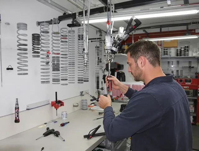 Redlands Garage Door Repair safety certified technician performing precision spring replacement in Redlands